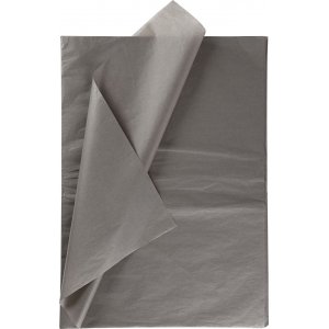 Papier de soie - gris foncé - 50 x 70 cm - 14 g -25 feuilles Papier de soie - gris foncé - 50 x 70 cm - 14 g -25 feuilles