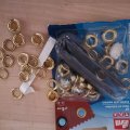 Image client Oeillets avec rondelles laiton doré 8,0 mm 24 pcs