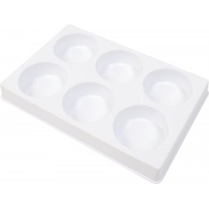 Palette de couleurs pour ø44mm - 6 compartiments - 6 pcs Palette de couleurs pour ø44mm - 6 compartiments - 6 pcs