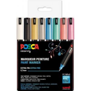 Posset PC-1MR Métal - 8 Stylos Posset PC-1MR Métal - 8 Stylos