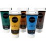 Pigment Art Acrylique - couleurs mlanges - couleurs naturelles - semi-brillant - 5 x 75 ml