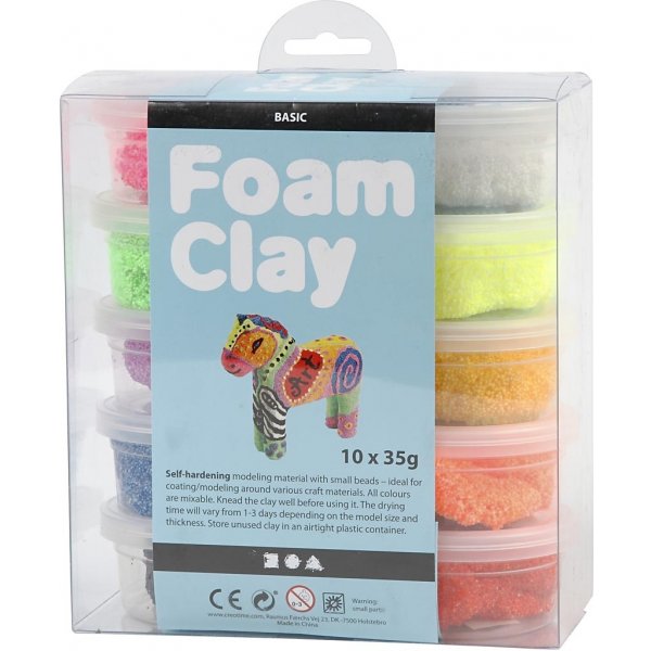 Foam Clay® - couleurs mélangées 10 x 35 g Foam Clay® - couleurs mélangées 10 x 35 g