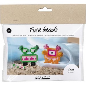 Mini Kit DIY Perles tube, couleurs mélangées, Monstre Mini Kit DIY Perles tube, couleurs mélangées, Monstre
