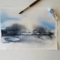 Image client Peinture aquarelle W&N Professional Tube de 14 ml - 140 Bleu Céruléen (Teinte Rouge)