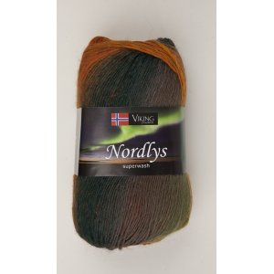 Fil Viking Nordlys 100g - Rouille/marron/gris (934) Fil Viking Nordlys 100g - Rouille/marron/gris (934)