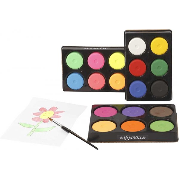 Aquarelle - 57 mm - couleurs complmentaires