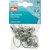 Anneaux avec clips 22mm couleur argent 10 pices