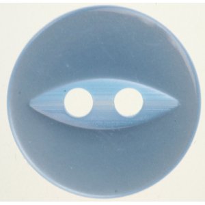 Bouton Rond 2 trous 11 mm 10pcs - Bleu avec oeil Bouton Rond 2 trous 11 mm 10pcs - Bleu avec oeil