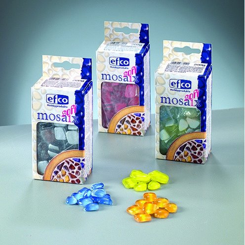 MosaixSoft - mosaïque de verre 8 - 25 mm - vert 200 g ~ 140 pcs. MosaixSoft - mosaïque de verre 8 - 25 mm - vert 200 g ~ 140 pcs.