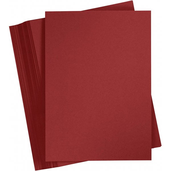 Carton color - rouge fonc - A4 - 180 g - 100 feuilles