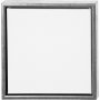 ArtistLine Toile avec cadre - argent antique/blanc - 34x34 cm