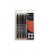 Marqueurs de calligraphie noirs, paquet de 4 - fin, moyen, large et extra large Marqueurs de calligraphie noirs, paquet de 4 - fin, moyen, large et extra large