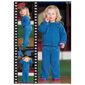 Patron tricot - Jean doux & veste en jean pour enfant Patron tricot - Jean doux & veste en jean pour enfant