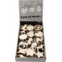Porte-cls avec plaque en bois - 128 pcs