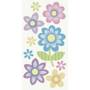 Mélange d'autocollants - Fleurs grandes Mélange d'autocollants - Fleurs grandes