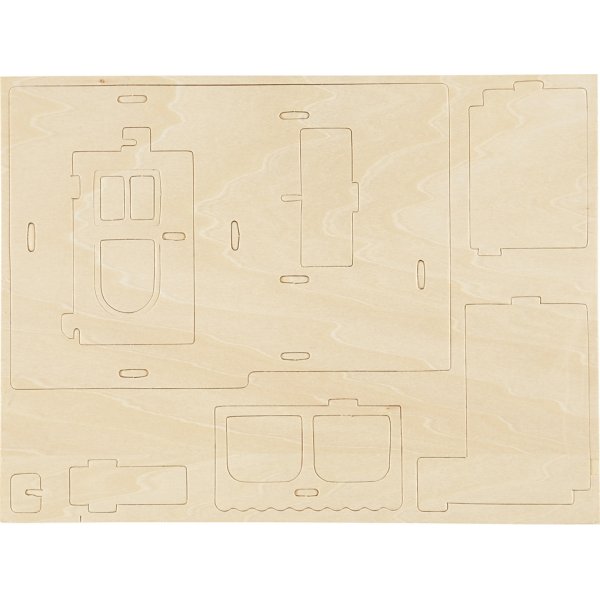 Figurine de construction 3D - Maison avec porche