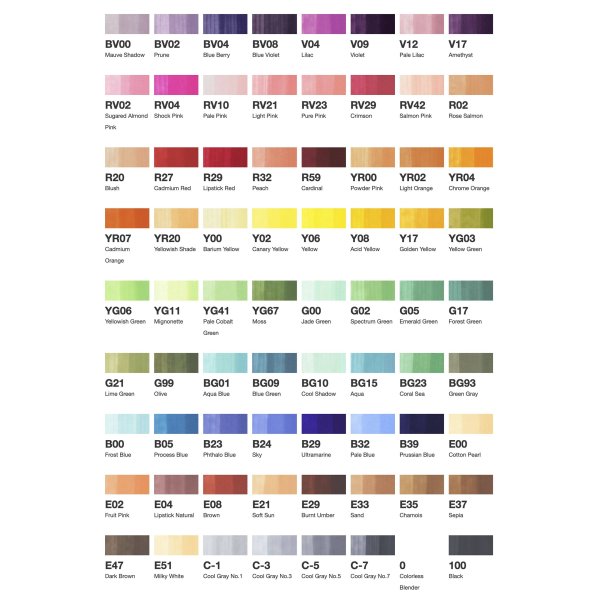 Coffret Copic Ciao - 72 stylos - Coffret A Coffret Copic Ciao - 72 stylos - Coffret A