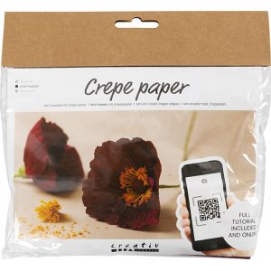 Mini Kit DIY Papier Crêpe - Coquelicot Mini Kit DIY Papier Crêpe - Coquelicot