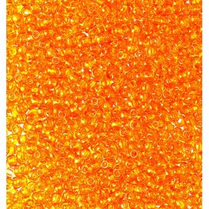 Rocailles transparentes - jaune foncé Rocailles transparentes - jaune foncé