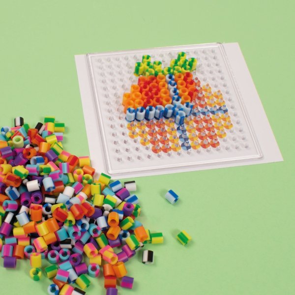 Perles tube avec mélange rayé plat 1000 pcs Perles tube avec mélange rayé plat 1000 pcs