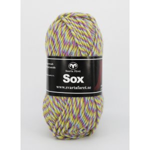 Sox 50g - Turquoise/rose foncé/vert citron (14) Sox 50g - Turquoise/rose foncé/vert citron (14)