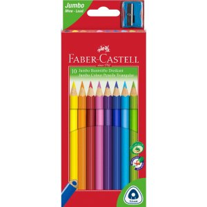 Crayons de couleur Jumbo Triangle - 10 couleurs Crayons de couleur Jumbo Triangle - 10 couleurs