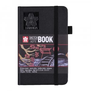 Carnet de croquis Sakura 140g 80 feuilles - Papier noir Carnet de croquis Sakura 140g 80 feuilles - Papier noir