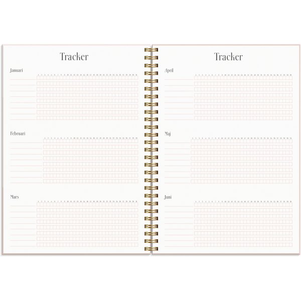 Calendrier 24/25 - Life Planner Rose Horizontal