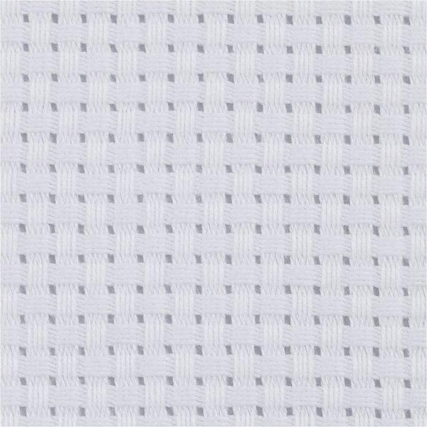 Tissu à broder Aïda - blanc - 50x50 cm, 35 carrés par 10 cm Tissu à broder Aïda - blanc - 50x50 cm, 35 carrés par 10 cm