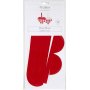 Set de bricolage - Coeurs tresss - rouge/blanc - 8 pcs