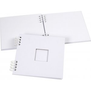 Scrapbook avec spirale - blanc - 20 x 20 cm Scrapbook avec spirale - blanc - 20 x 20 cm