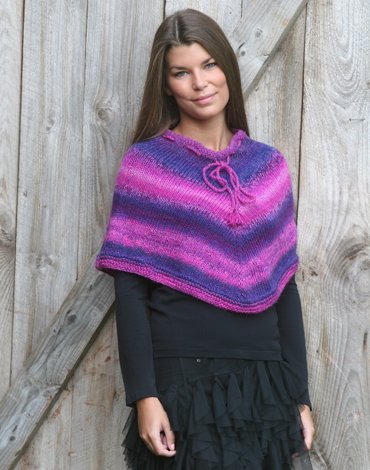 Patron tricot - Poncho femme et enfant