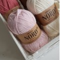 Image client Fil DROPS Nord Uni Color - 50g - Rose poudré (12)