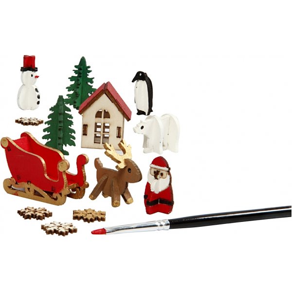 Figurines en bois  faire soi-mme - Nol