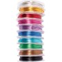 Fil d\\\'aluminium, 10 couleurs,  1 mm, 3 mx 10