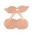 Pendentif 29 x 29 mm - cerise Pendentif 29 x 29 mm - cerise