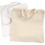 Sac textile - blanc avec anse longue - nature clair avec anse courte - 2 x 10 pcs