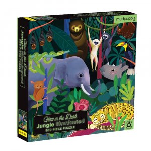 Puzzle familial Lumineux 500 pièces - Jungle Puzzle familial Lumineux 500 pièces - Jungle