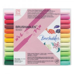 Feutres pinceaux ZIG Brushables - Lot de 24 Feutres pinceaux ZIG Brushables - Lot de 24