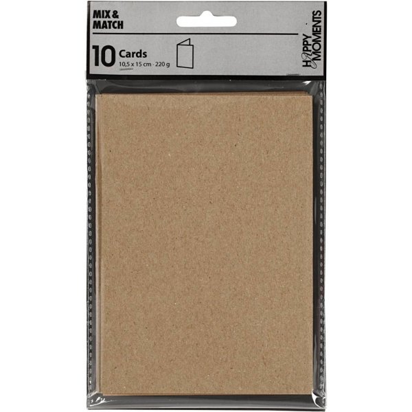 Carte - naturel - 10,5 x 15 cm - 10 pcs Carte - naturel - 10,5 x 15 cm - 10 pcs
