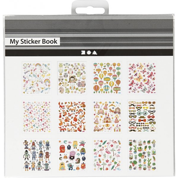 Livret avec autocollants - toute l'année - 12 feuilles Livret avec autocollants - toute l'année - 12 feuilles