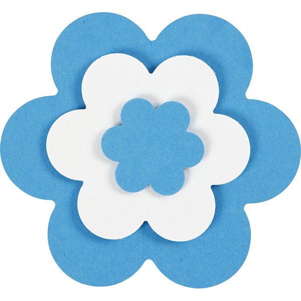 Perforateurs couche sur couche - Fleur - 3 pcs