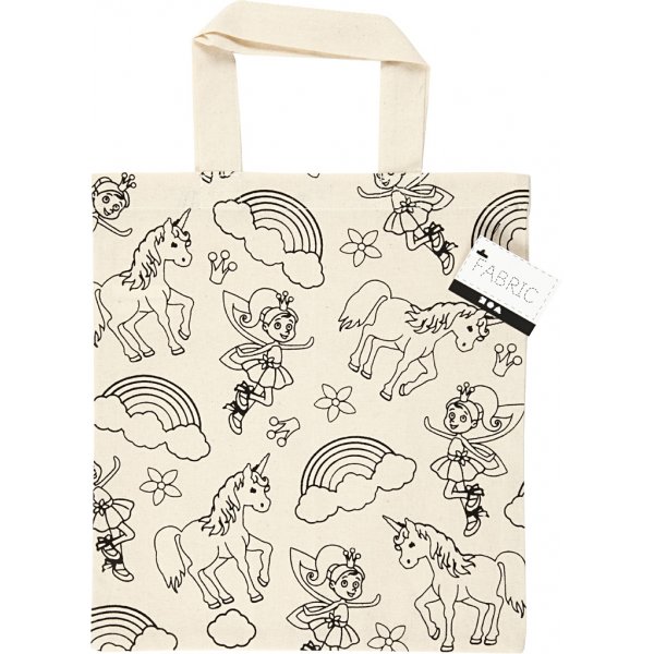 Sac textile - nature claire - licorne