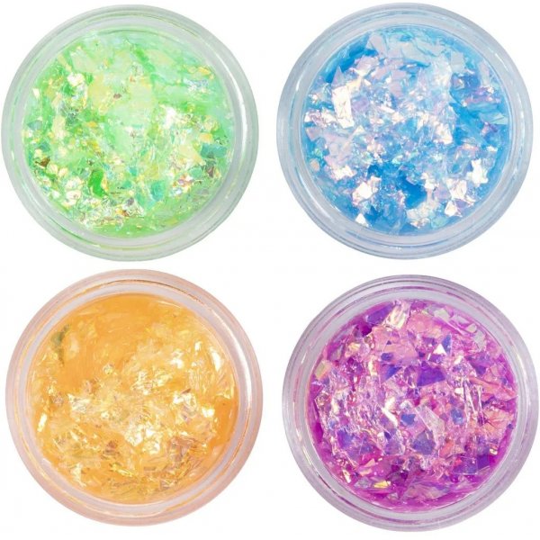 Argile pailletée, couleurs irisées 4x5 ml Argile pailletée, couleurs irisées 4x5 ml