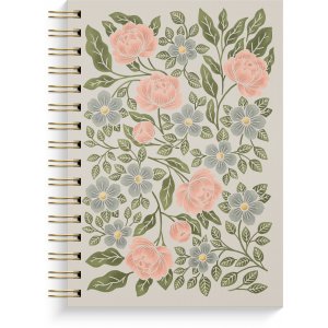 Carnet A5 � spirale lign� � R�ves de fleurs �