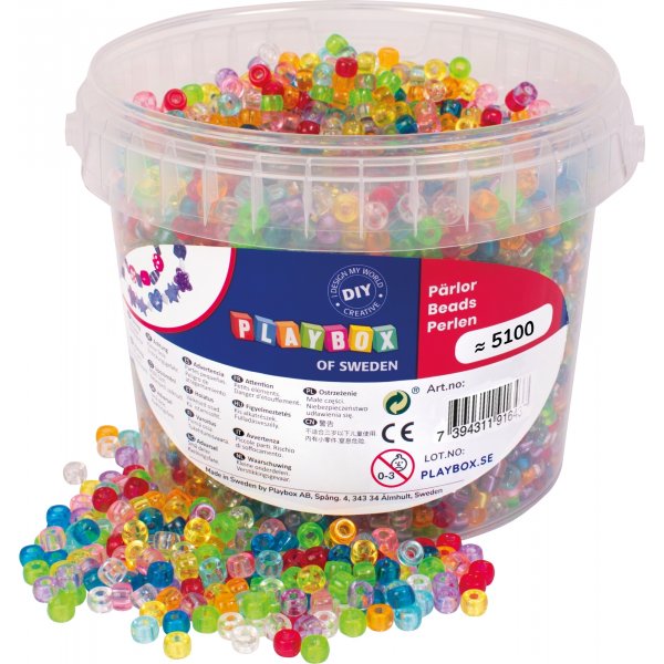 Petites perles du Congo transparentes - 450 g