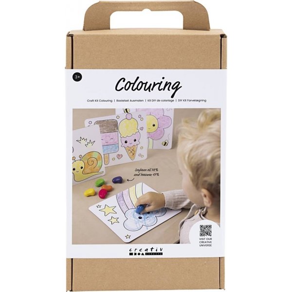Kit DIY Coloriage - couleurs standards - Planche  dessin