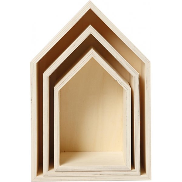 Botes de rangement - maisons - 3 pcs