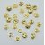 Cloches couleur or 25 pcs 15 mm Cloches couleur or 25 pcs 15 mm