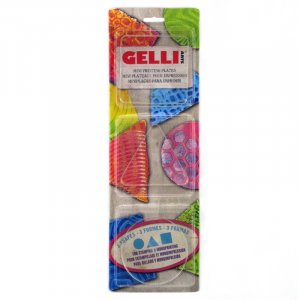 Plaque d'impression - Gelli Arts - Mini plaque d'impression pour gel - Rond, carré et triangle Plaque d'impression - Gelli Arts - Mini plaque d'impression pour gel - Rond, carré et triangle
